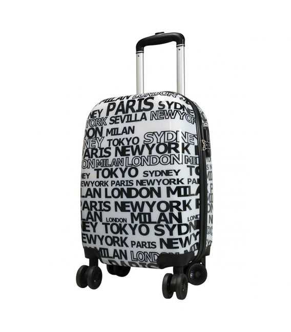 Чемодан Monopol City 2 White средний M фото, картинка, изображение