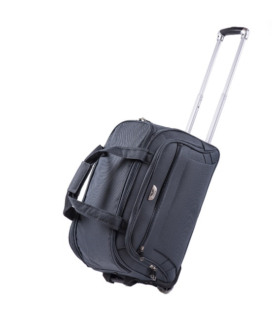 Сумка дорожная на колесах Wings 1109 M серая фото, картинка, изображение