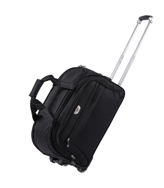 Сумка дорожная на колесах Wings 1109 M черная фото, картинка, изображение
