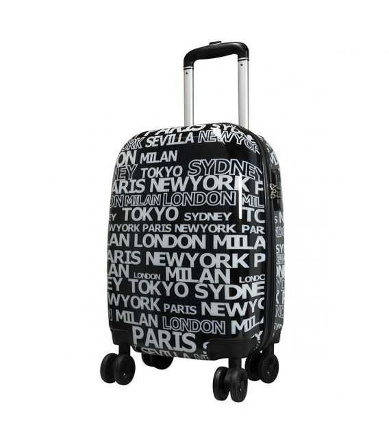 Чемодан Monopol City 2 Black средний M фото, картинка, изображение