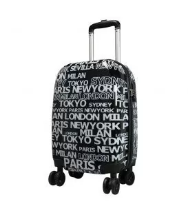 Чемодан Monopol City 2 Black средний M