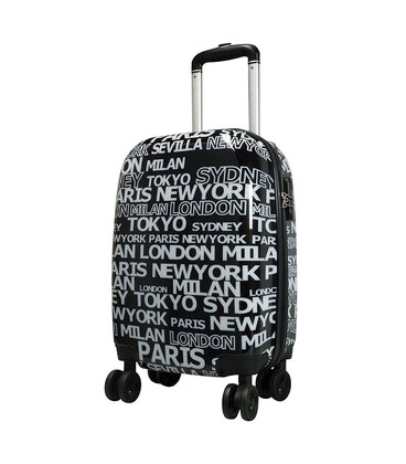 Чемодан Monopol City 2 Black средний M фото, картинка, изображение