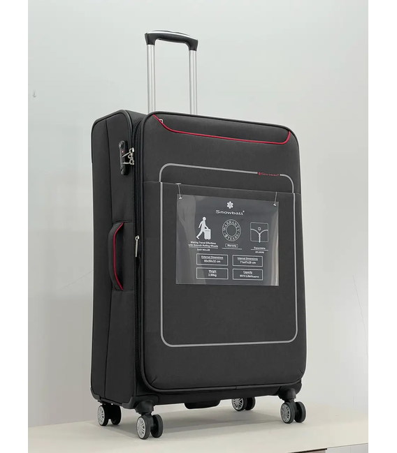 Валіза Snowball 91803 середня M чорна - картинка, зображення, фото валізи