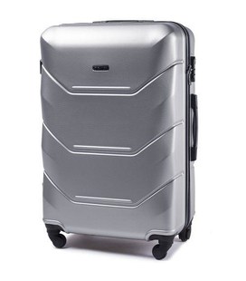 Чемодан Wings 147 большой L серебро фото, картинка, изображение