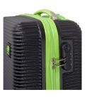 Чемодан Monopol Santorin черно-салатовый средний M фото, картинка, изображение