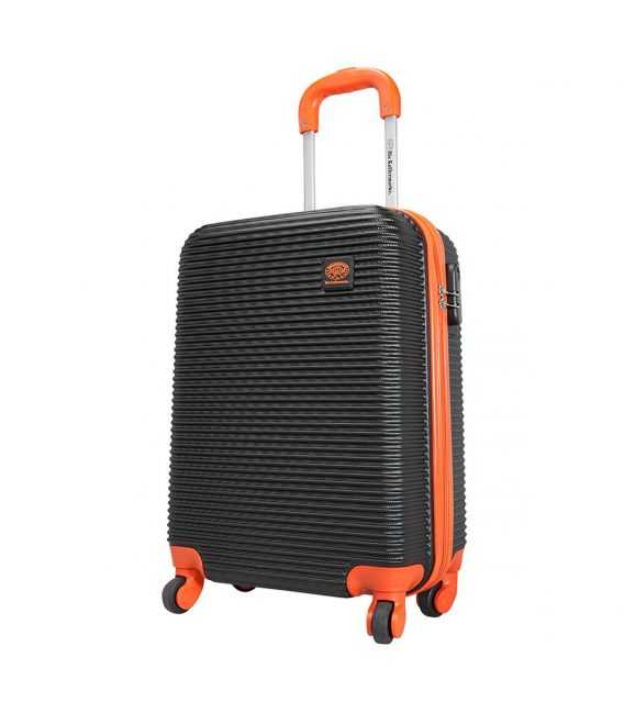 Валіза Monopol Santorin чорно-помаранчева Midi картинка, зображення, фото