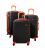 Валіза Monopol Santorin чорно-помаранчева середня M картинка, зображення, фото