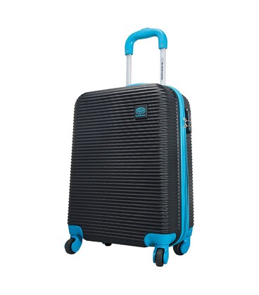 Чемодан Monopol Santorin черно-голубой большой L фото, картинка, изображение