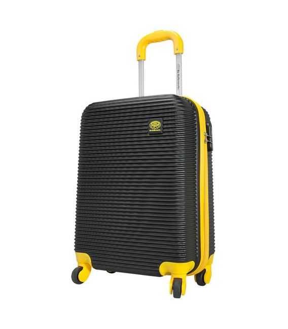Валіза Monopol Santorin чорно-жовта велика L картинка, зображення, фото
