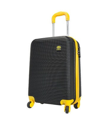 Валіза Monopol Santorin чорно-жовта велика L картинка, зображення, фото