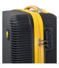Чемодан Monopol Santorin черно-желтый большой L фото, картинка, изображение