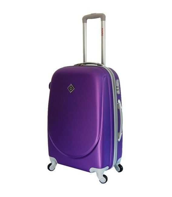 Чемодан Bonro Smile маленький S фиолетовый фото, картинка, изображение