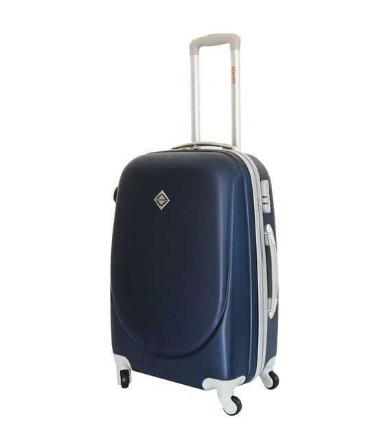 Валіза Bonro Smile середня M темно-синя - картинка, зображення, фото валізи