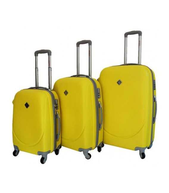 Набір Валіз Bonro Smile жовтий картинка, зображення, фото