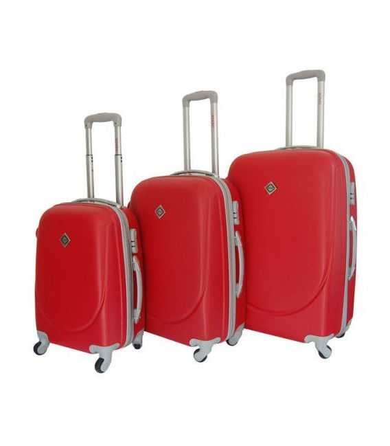Набір Валіз Bonro Smile червоний картинка, зображення, фото