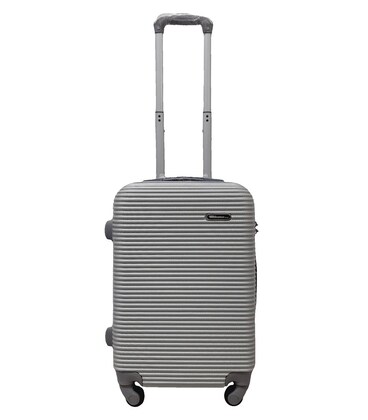 Чемодан Milano 004 маленький S серебристый фото, картинка, изображение