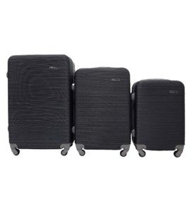 Набор чемоданов Milano 004 черный фото, картинка, изображение