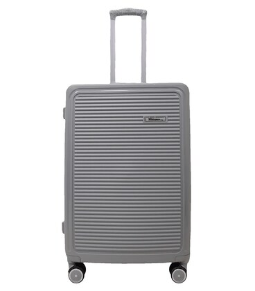 Чемодан Milano 024 средний M серебристый фото, картинка, изображение