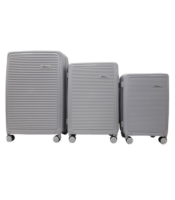 Набор чемоданов Milano 024 серебристый фото, картинка, изображение