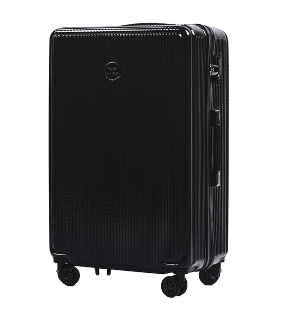 Чемодан Wings PC565 African Eagle Midi черный фото, картинка, изображение