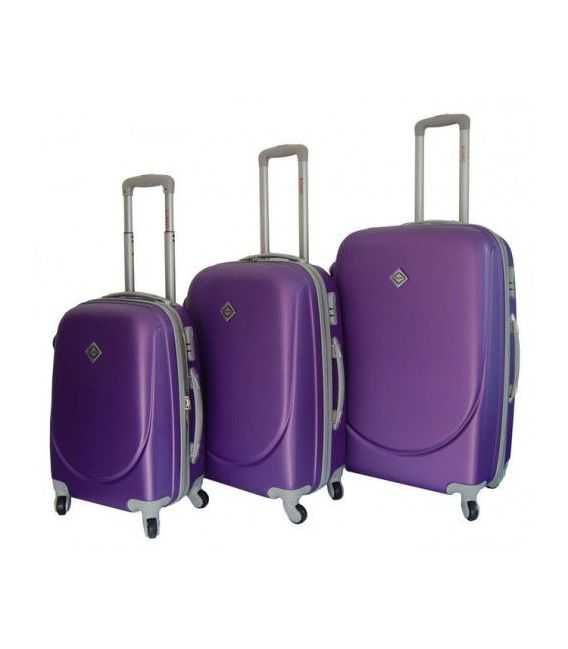 Набір Валіз Bonro Smile фіолетовий - картинка, зображення, фото валізи