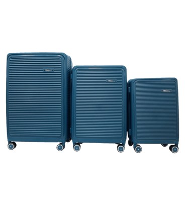 Набор чемоданов Milano 024 сине-зеленый картинка, изображение, фото