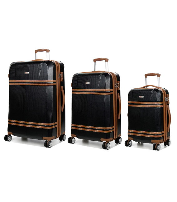 Набір валіз Airtex Deimos 949 чорний - картинка, зображення, фото валізи