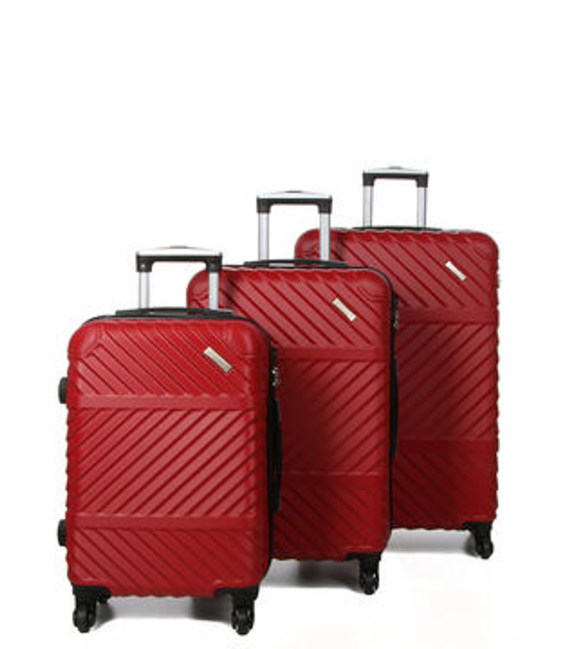 Набор чемоданов Madisson 01203 красный фото, картинка, изображение