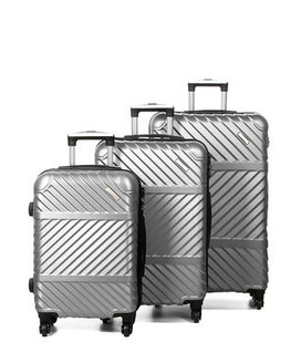 Набор чемоданов Madisson 01203 серебристый фото, картинка, изображение