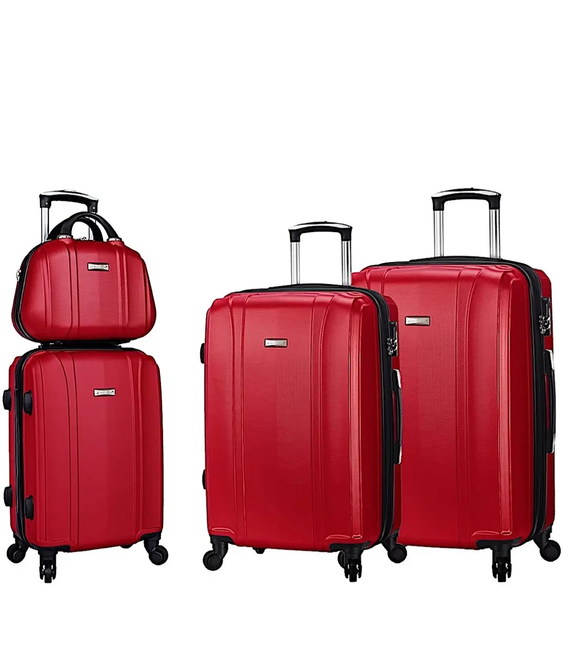 Набор чемоданов + кейс Madisson 03504 красный фото, картинка, изображение