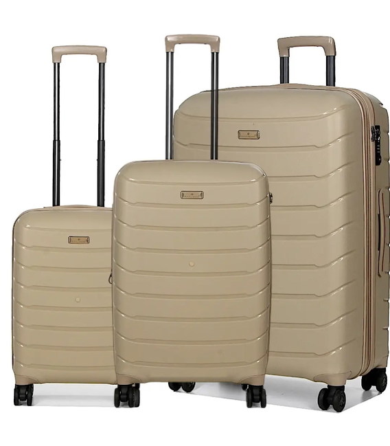 Набор Чемоданов Snowball 61303 3 в 1 бежевый фото, картинка, изображение