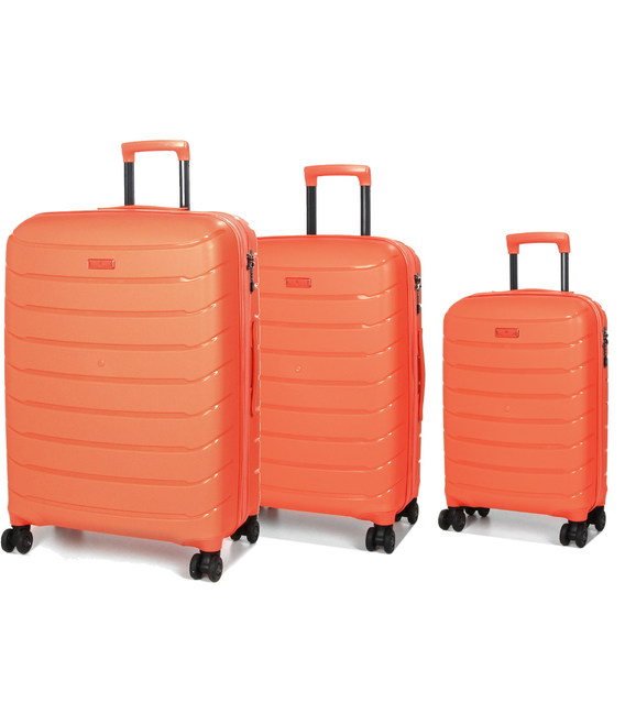 Набір Валіз Snowball 61303 3 в 1 помаранчевий - картинка, зображення, фото валізи