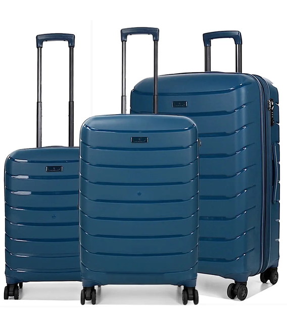 Набір Валіз Snowball 61303 3 в 1 темно-зелений - картинка, зображення, фото валізи