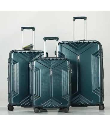 Набор чемоданов Airtex 641 зеленый картинка, изображение, фото