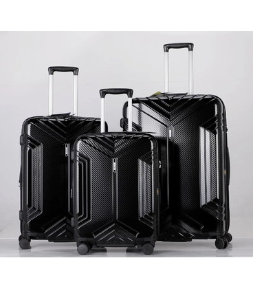 Набор чемоданов Airtex 641 черный картинка, изображение, фото