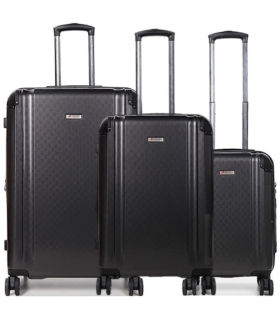 Набор чемоданов 3 в 1 Airtex 969 черный фото, картинка, изображение