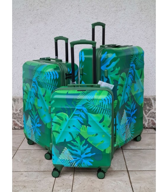 Набір валіз 3 в 1 Airtex 970 зелений - картинка, зображення, фото валізи
