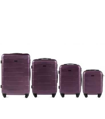 Набір валіз Wings 401 4 в 1 фіолетовий картинка, зображення, фото