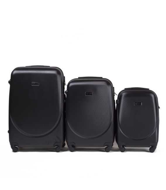Набор Чемоданов Wings 310 3 в 1 черный фото, картинка, изображение