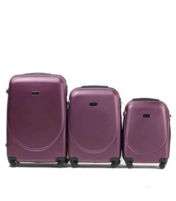 Набор Чемоданов Wings 310 3 в 1 бордовый фото, картинка, изображение