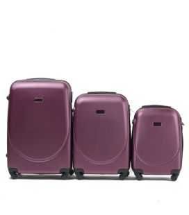 Набір валіз Wings 310 3 в 1 бордовий картинка, зображення, фото