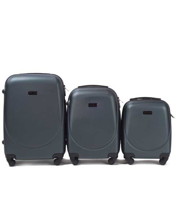 Набір валіз Wings 310 3 в 1 зелений - картинка, зображення, фото валізи