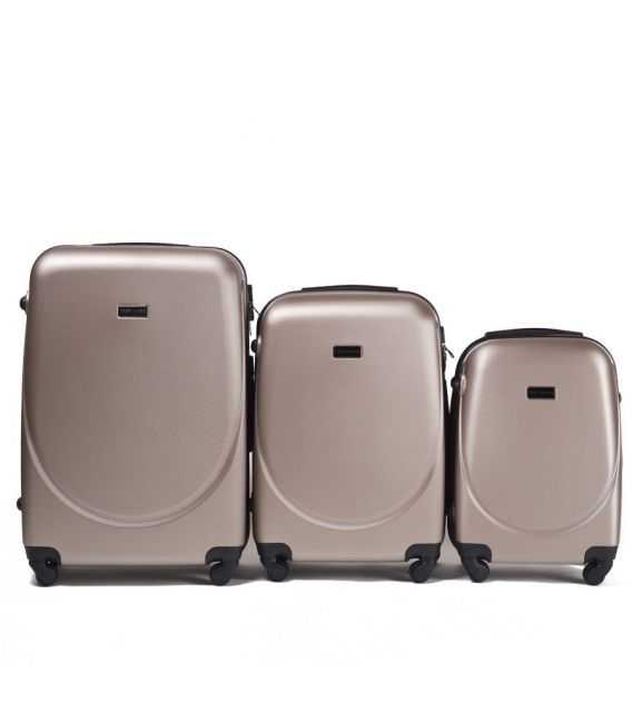 Набір валіз Wings 310 3 в 1 шампань - картинка, зображення, фото валізи