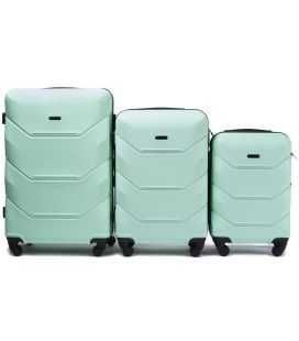 Набор Чемоданов Wings 147 3 в 1 мятный фото, картинка, изображение