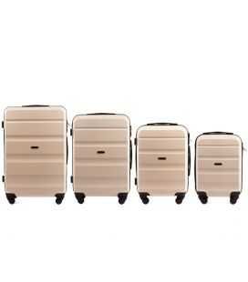 Набор Чемоданов Wings AT01 4 в 1 молочный фото, картинка, изображение
