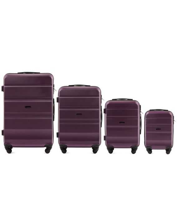 Набор Чемоданов Wings AT01 4 в 1 т. фиолетовый фото, картинка, изображение