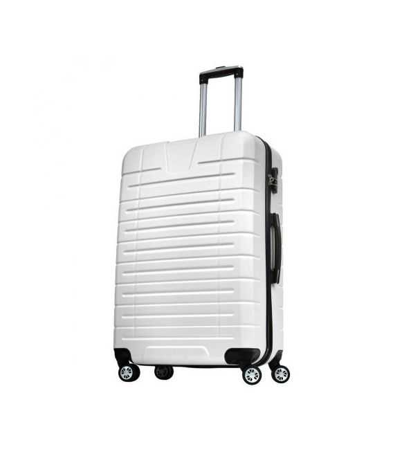 Чемодан Monopol Verona белый Maxi фото, картинка, изображение