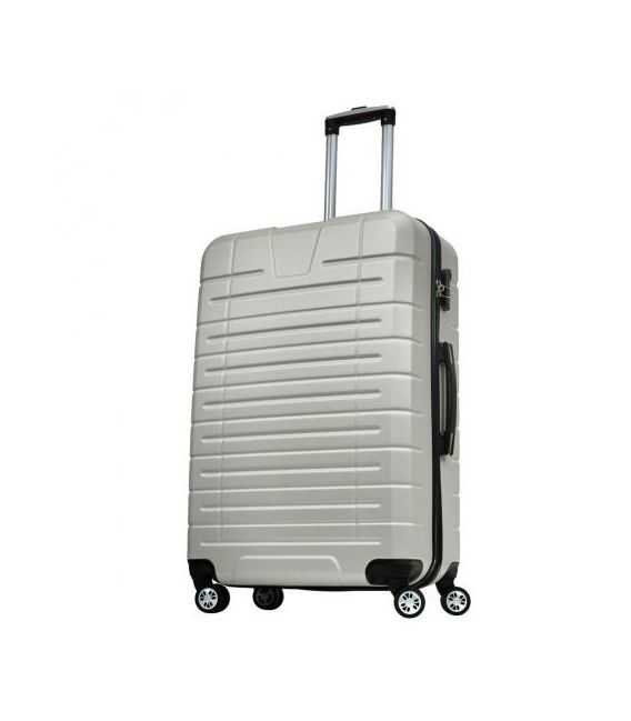 Чемодан Monopol Verona серебристый большой L фото, картинка, изображение