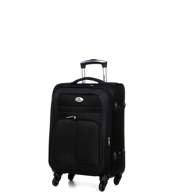 Чемодан Airtex 619 маленький S Worldline черный фото, картинка, изображение