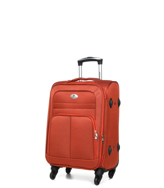 Чемодан Airtex 619 маленький S Worldline оранжевый фото, картинка, изображение